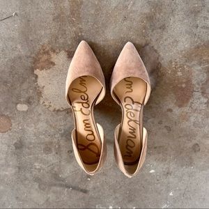 Sam Edelmen Nude Pointed Toe Heels